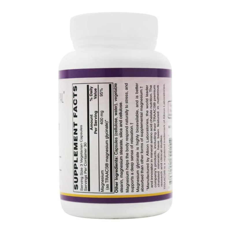 BariatricPal Magnesium Glycinate (400mg) Vegetarian Capsules - Supports Calmness & Relaxation