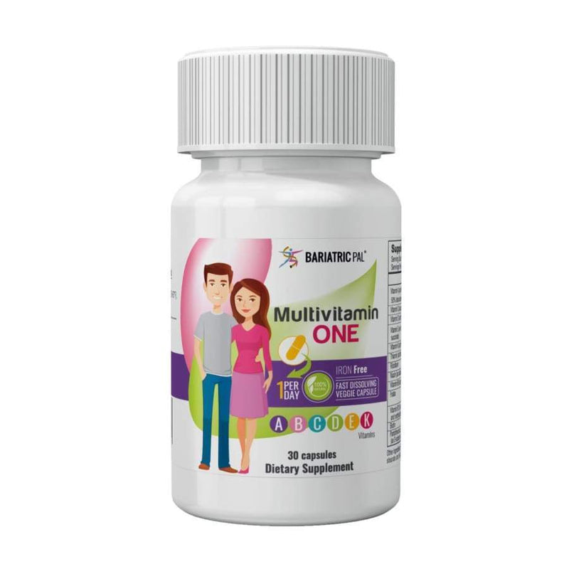 BariatricPal Multivitamin ONE 1 per Day! Bariatric Multivitamin Capsule - Iron Free - 1-Month Supply - Multivitamins