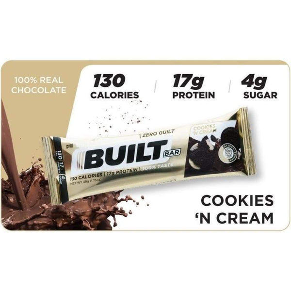 Built High Protein Bar - Cookies 'N Cream 