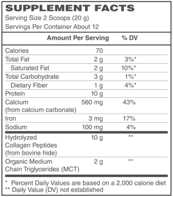 Collagen & MCT Creamer by BariatricPal - Vanilla