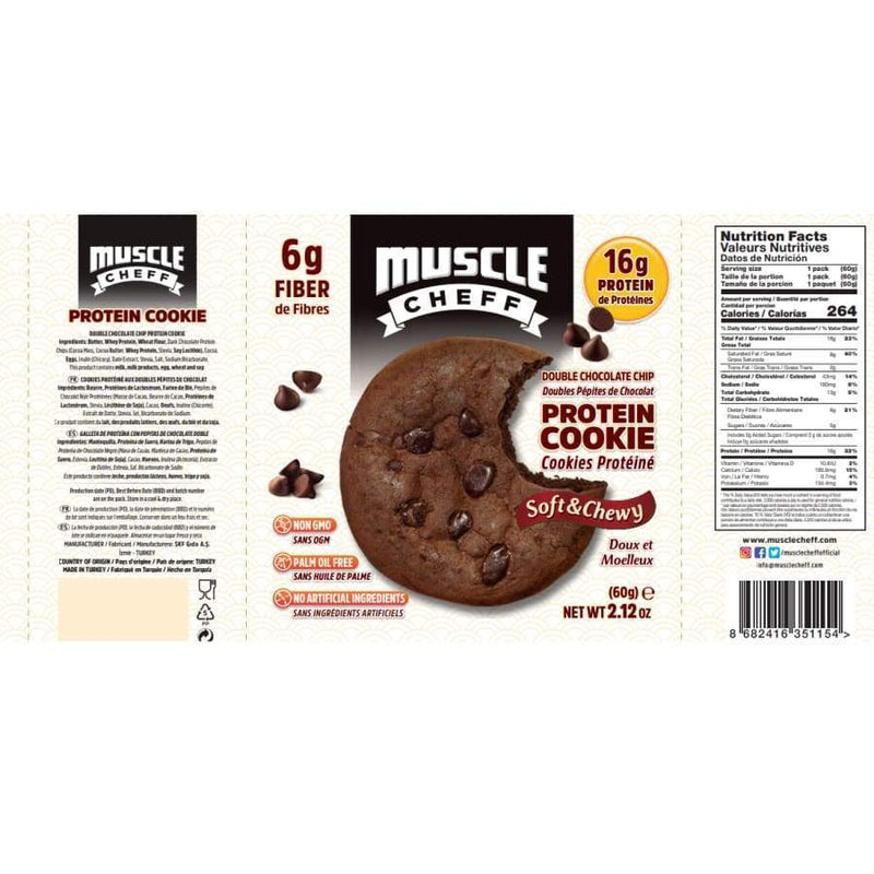 Muscle Cheff Protein Cookie - Double Chocolate Chip 