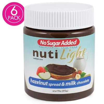 NutiLight Hazelnut Spread & Milk Chocolate, No Sugar Added 11 oz. 
