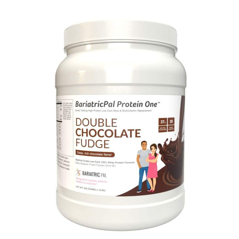 Protein ONE™ Complete Meal Replacement with Multivitamin, Calcium & Iron by BariatricPal - Double Chocolate Fudge (15 Serving Tub)