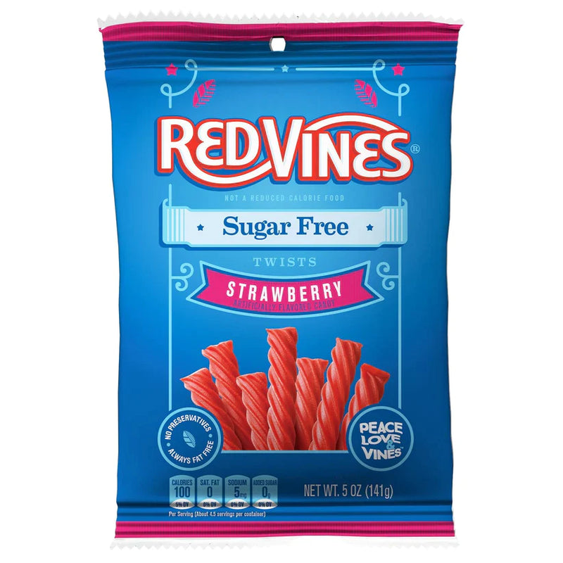 American Licorice Company Sugar Free Red Vines 5oz Bag